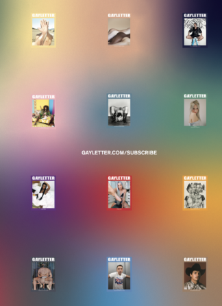 GAYLETTER MAGAZINE 1-YEAR SUBSCRIPTION FOR 2024