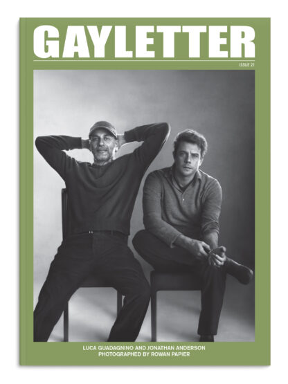 GAYLETTER issue 21 (Luca Guadagnino & Jonathan Anderson)